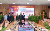 Phó Chủ tịch UBND thành phố Hoàng Minh Cường thăm và kiểm tra công tác sẵn sàng chiến đấu của lực lượng Cảnh sát phòng cháy, chữa cháy và cứu nạn, cứu hộ