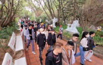 Hàng nghìn du khách nô nức tham quan Khu di tích Bạch Đằng Giang