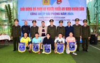 Khai mạc Giải bóng đá nam 7 người Khối An ninh nhân dân năm 2024