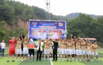 Bế mạc Giải bóng đá nam 7 người khối Công an huyện 2024: Đội tuyển Công an huyện Thủy Nguyên xuất sắc đoạt cúp vô địch