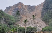Tạm dừng hoạt động nổ mìn khai thác mỏ đá của Công ty Kiên Ngọc tại xã An Sơn (Thủy Nguyên)