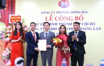 Quận ủy Lê Chân: Công bố Quyết định thành lập chi bộ Công ty TNHH Giáo dục Hoàng Lan