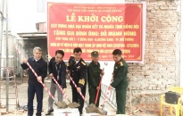 Khởi công xây dựng nhà Nghĩa tình đồng đội tại quận Dương Kinh