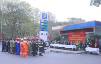Diễn tập phương án chữa cháy, cứu nạn cứu hộ Tổ dân phố Đinh Tiên Hoàng, phường Hoàng Văn Thụ
