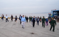 Chủ tịch UBND thành phố kiểm tra tình hình hoạt động Bến phà Đồng Bài, huyện Cát Hải