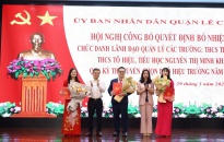 Quận Lê Chân:  Bổ nhiệm chức danh Phó hiệu trưởng Trường THCS Trần Phú, THCS Tô Hiệu và tiểu học Nguyễn Thị Minh Khai