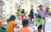 Quận Lê Chân:  50 học sinh tham gia hội thi thiếu nhi vẽ tranh theo sách, báo
