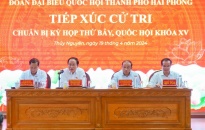 Đoàn đại biểu Quốc hội Hải Phòng tiếp xúc cử tri huyện Thuỷ Nguyên