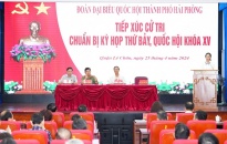 Đoàn Đại biểu Quốc hội thành phố tiếp xúc cử tri quận Lê Chân