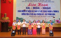 Sôi nổi chương trình Liên hoan Ca - Múa - Nhạc quận Dương Kinh 