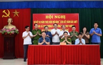 Sơ kết 3 năm thực hiện mô hình “Liên kết bảo đảm ANTT giữa xã Thuỵ Hương với trường THPT Thuỵ Hương và các doanh nghiệp trên địa bàn”