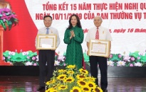 Quận ủy Lê Chân:  Trao tặng Huy hiệu Đảng đợt 19/5 và tổng kết 15 năm thực hiện Nghị quyết số 28-NQ/TU của Ban Thường vụ Thành ủy
