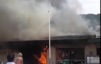 Cháy quán cơm ở Kinh Môn, 1 cháu bé tử vong