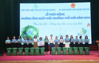 Hội Liên hiệp Phụ nữ thành phố hưởng ứng Ngày môi trường thế giới năm 2024 