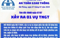 Thông tin an toàn giao thông ngày 7/7/2024