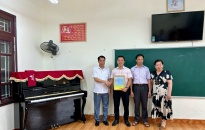 Trường Tiểu học Thành Tô (quận Hải An) tiếp nhận cơ sở vật chất phục vụ dạy và học từ doanh nghiệp tài trợ