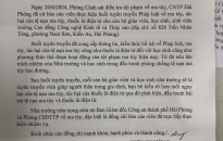 Trường Cao đẳng Công nghệ, Kinh tế & Thuỷ sản gửi Thư cảm ơn Phòng Cảnh sát ĐTTP về ma tuý