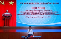 Chủ tịch UBND quận Hồng Bàng đối thoại với doanh nghiệp