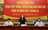 Hội nghị cung cấp thông tin và giao ban báo chí tuần 35 (Tháng 8) năm 2024