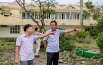 Sở Giáo dục và Đào tạo kiểm tra công tác khắc phục hậu quả bão số 3 tại các đơn vị trường học