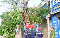 Lực lượng Cảnh sát PCCC và CNCH:  Sát cánh cùng nhân dân trong cơn bão số 3