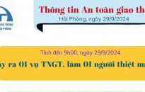 Thông tin an toàn giao thông ngày 29/9/2024