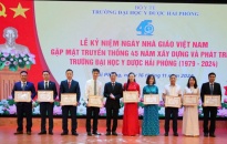 Trường Đại học Y Dược Hải Phòng: Kỷ niệm 42 năm ngày Nhà giáo Việt Nam và gặp mặt kỷ niệm 45 năm xây dựng và phát triển 