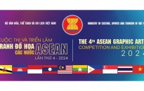 Triển lãm Tranh Đồ họa các nước ASEAN 2024 diễn ra từ ngày ngày 6/12 đến 20/12/2024 