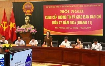 Hội nghị cung cấp thông tin và giao ban báo chí tuần thứ 47 năm 2024