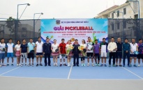     Bộ Tư lệnh Vùng Cảnh sát biển 1 khai mạc giải thi đấu pickleball