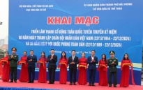 Khai mạc triển lãm tranh cổ động tấm lớn tuyên truyền kỷ niệm 80 năm Ngày thành lập quân đội nhân dân Việt Nam