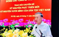 Tổng Bí thư Tô Lâm trao đổi chuyên đề “Kỷ nguyên phát triển mới - Kỷ nguyên vươn mình của dân tộc Việt Nam”