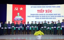 Huyện Tiên Lãng: Tiếp xúc tân binh chuẩn bị lên đường nhập ngũ thực hiện nghĩa vụ quân sự và tham gia Công an Nhân dân  năm 2025