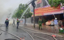 Công an các phường quận Lê Chân phối hợp hướng dẫn 15 cơ sở xây dựng phương án chữa cháy
