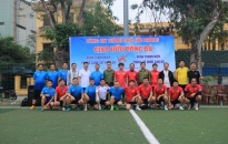 Sôi nổi giải giao hữu bóng đá Phòng Cảnh sát hình sự và Phòng Tổ chức cán bộ CATP