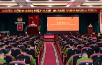 Công an thành phố tập huấn công tác tiếp nhận hồ sơ cấp đổi, cấp lại giấy phép lái xe cho lực lượng Công an cấp xã  