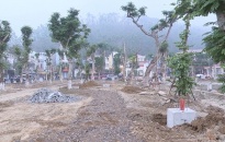 Phân luồng giao thông tạm thời để tổ chức cưỡng chế thu hồi đất thực hiện Dự án vườn hoa Hồ Hạnh Phúc, quận Kiến An 