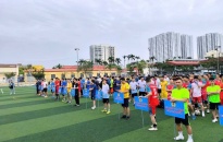 Khai mạc Giải bóng đá nam công nhân, viên chức, lao động thành phố