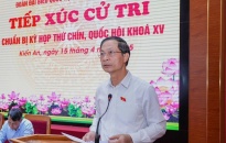 Đoàn Đại biểu Quốc hội thành phố Hải Phòng tiếp xúc cử tri quận Kiến An lấy ý kiến chuẩn bị kỳ họp thứ 9, Quốc hội khóa 15