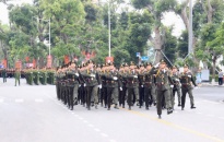 Hợp luyện lần 1 duyệt đội ngũ và diễu hành quần chúng sẵn sàng cho Lễ kỷ niệm 70 năm Ngày giải phóng Hải Phòng