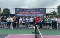 Sôi nổi giao hữu Pickleball giữa Phòng Cảnh sát ĐTTP về Ma túy và Phòng Hậu cần CATP