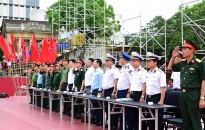 Phó chủ tịch UBND thành phố Hoàng Minh Cường và lãnh đạo CATP kiểm tra công tác hợp luyện diễu binh, diễu hành chào mừng kỷ niệm 70 năm giải phóng Hải Phòng – thành phố Anh hùng