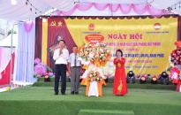 Đồng chí Bùi Đức Quang, Phó chủ tịch HĐND thành phố dự Ngày hội toàn dân chào mừng 70 năm Ngày giải phóng Hải Phòng – Thành phố Anh hùng tại thôn Ngọc Động, xã Tiên Thanh (huyện Tiên Lãng)