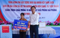 Khánh thành nhà “Đại đoàn kết” tại xã Tiên Thanh (huyện Tiên Lãng)