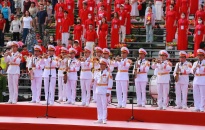 Tổng duyệt chương trình Duyệt đội ngũ và diễu hành quần chúng kỷ niệm 70 năm Ngày giải phóng Hải Phòng - Thành phố Anh hùng