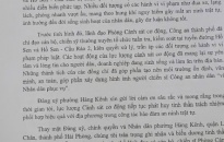 Đảng ủy phường Hàng Kênh (Lê Chân) gửi thư khen Phòng Cảnh sát cơ động - CATP