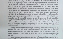 Đảng ủy phường Sở Dầu gửi Thư cảm ơn Phòng Cảnh sát ĐTTP về ma túy