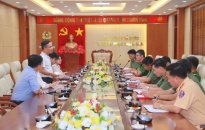 Công an thành phố làm việc với Đoàn công tác Viện Kinh tế Việt Nam và thế giới về công tác bảo đảm ANTT phục vụ phát triển kinh tế đêm tại Hải Phòng