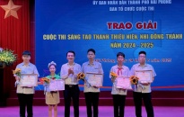 Cuộc thi “Sáng tạo thanh thiếu niên, nhi đồng thành phố Hải Phòng năm 2024 - 2025”: 37 cá nhân, tập thể được biểu dương, khen thưởng