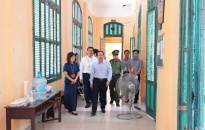 Lãnh đạo thành phố kiểm tra, động viên công tác tổ chức Kỳ thi tốt nghiệp THPT năm 2025 